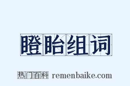 瞪眙组词是什么意思的图片